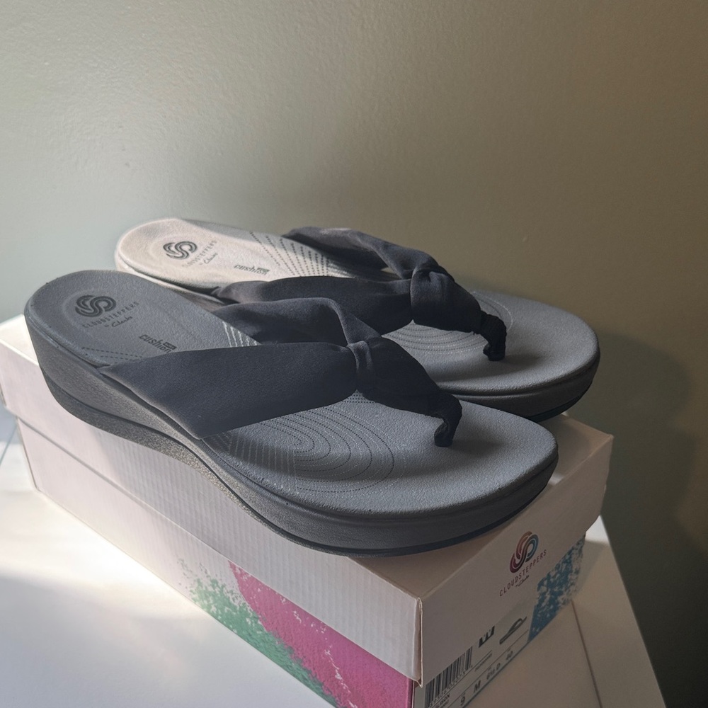 Cloudsteppers by Clarks Black Sandals